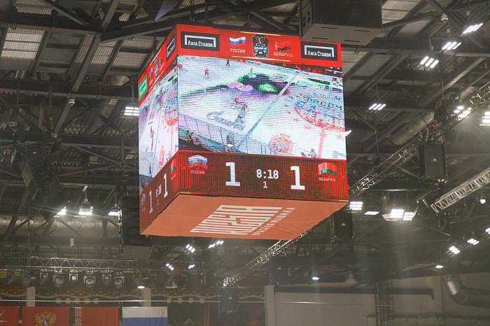 Фоторепортаж: как прошел матч между национальными сборными России и Беларуси