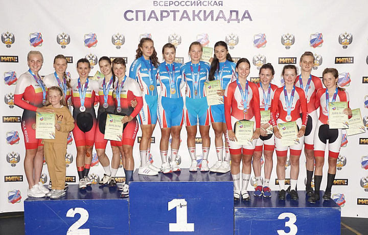 Тульские велогонщицы завоевали серебро в командной гонке преследования на Спартакиаде сильнейших