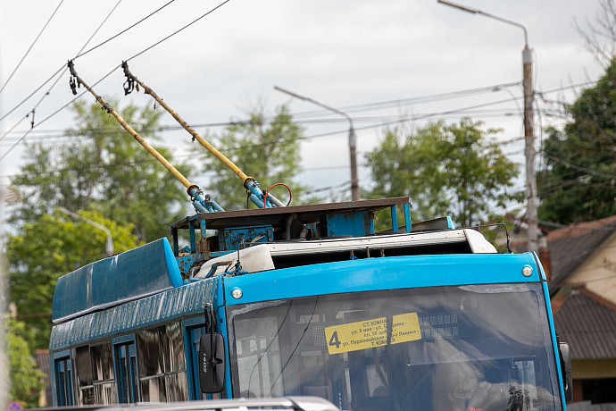 На проспекте Ленина в Туле перестали работать троллейбусы
