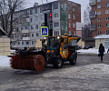 Улицы Тулы обрабатывают противогололедными материалами