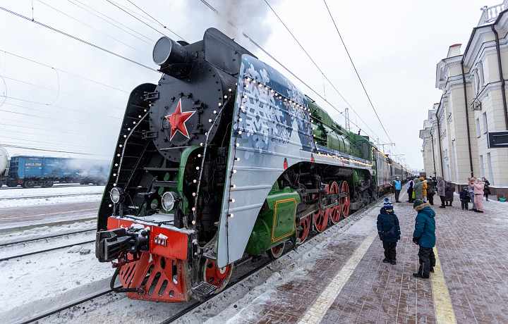 23 декабря на Московский вокзал в Туле прибудет поезд Деда Мороза