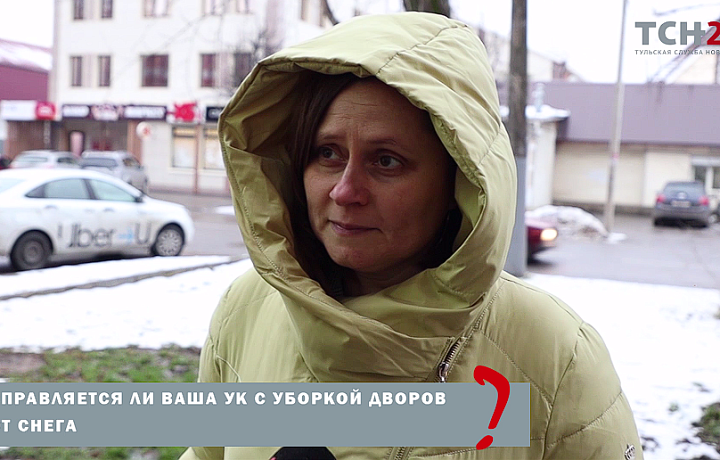 Туляки недовольны работой УК по уборке дворов от снега