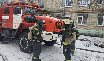 В Ясногорском районе спасатели потушили условный пожар в детском саду