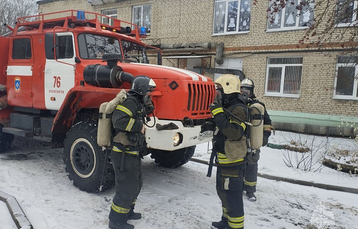 В Ясногорском районе спасатели потушили условный пожар в детском саду