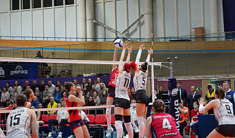 Волейбольная «Тулица» выиграла матч против «Омички» со счётом 3:2