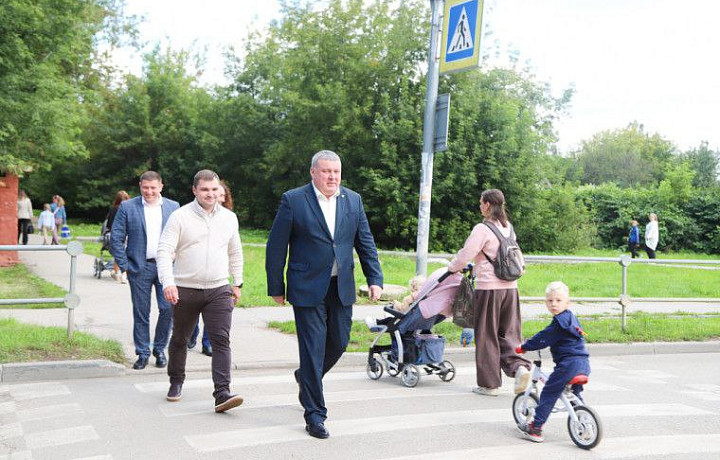 ﻿В Туле провели ремонт подходов к школам перед 1 сентября