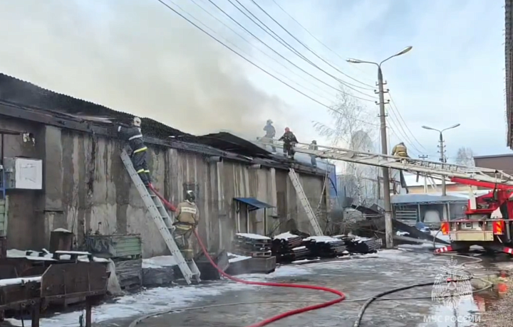 Пожар на складе в Щекине полностью ликвидирован