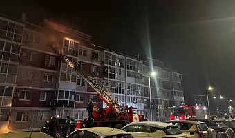 В Туле в микрорайоне Петровский произошел пожар в квартире жилого дома