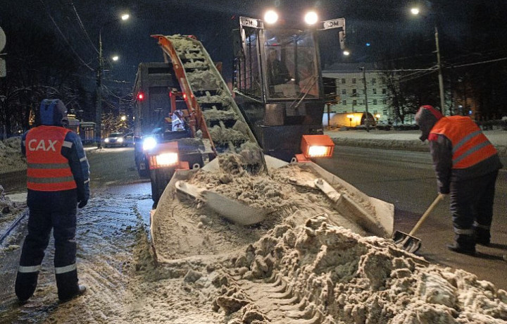 За выходные с улиц Тулы вывезли 4,5 тысячи кубометров снега