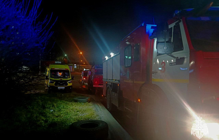 52-летний мужчина получил ожоги на пожаре в Туле