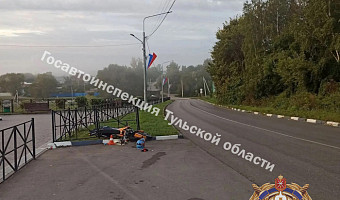 Подростки разбили мотоцикл и попали в больницу после ночного ДТП в Ефремове
