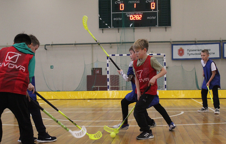 В Новомосковске прошли финальные игры первого Кубка Тульской области по флорболу