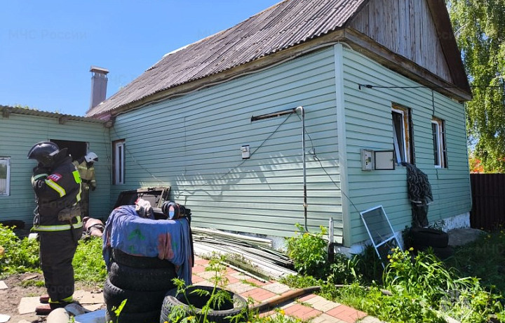 В частном доме в Богородицком районе Тульской области при пожаре пострадал мужчина