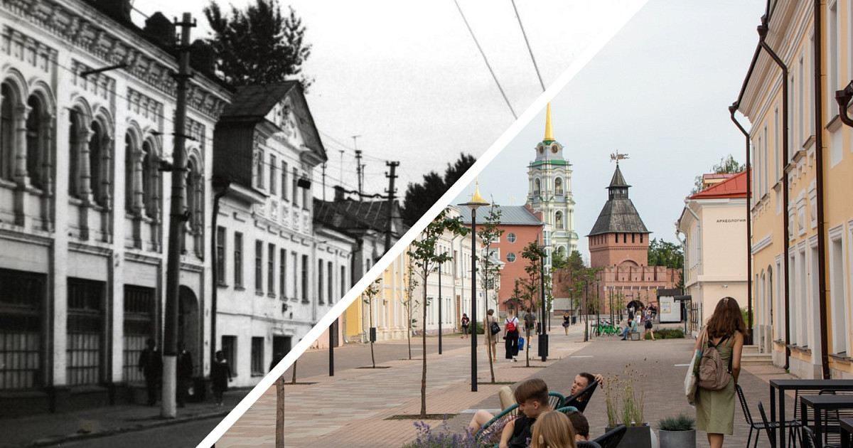 Pedestrian Street in the Downtown of Tula, Russia Stock Photo - Image of history
