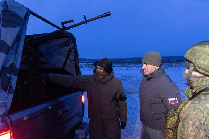 Алексей Дюмин посетил в Рязани лагерь подготовки мобилизованных из Тульской области