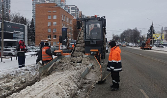 За сутки с улиц Тулы вывезено 5,3 тысячи кубометров снега