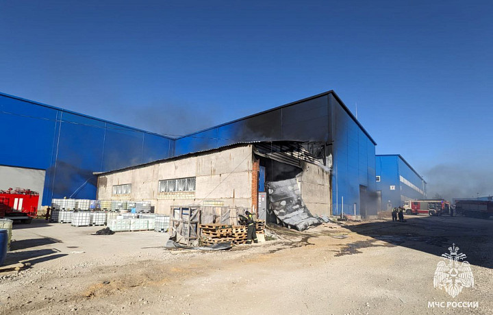 Выгорело 100 квадратных метров площади: тульские спасатели потушили пожар на складе
