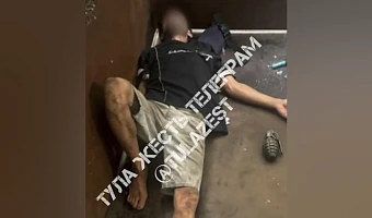 В Туле заметили лежащего мужчину с предметом, похожим на гранату