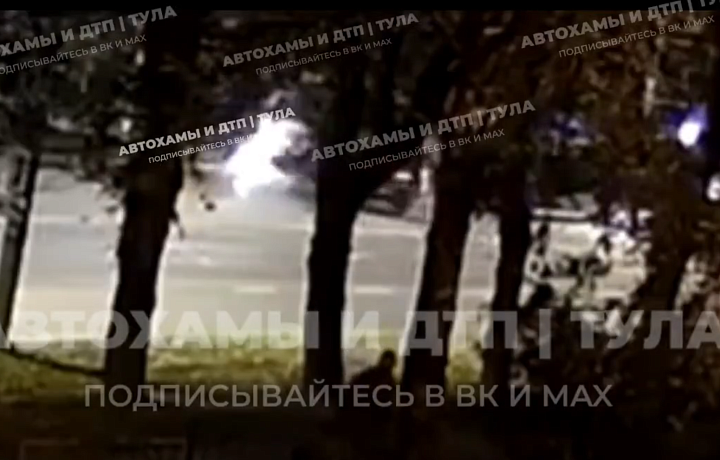 Момент смертельного ДТП с мотоциклом на улице Октябрьской в Туле попал на видео