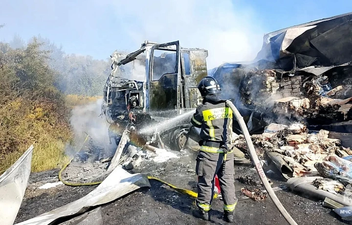 Две фуры устроили смертельное ДТП на М-2 в Щекинском районе
