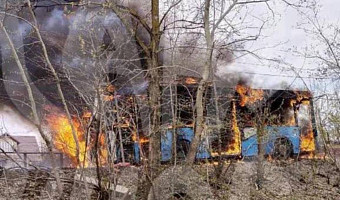 В «Тулгорэлектротрансе» назвали причину пожара в пассажирском автобусе на улице Кирова