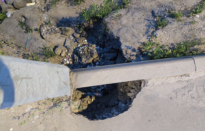 Пролетарский мост в Туле начал проваливаться