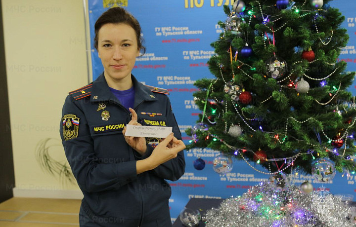 В тульском МЧС будут исполнять новогодние желания детей