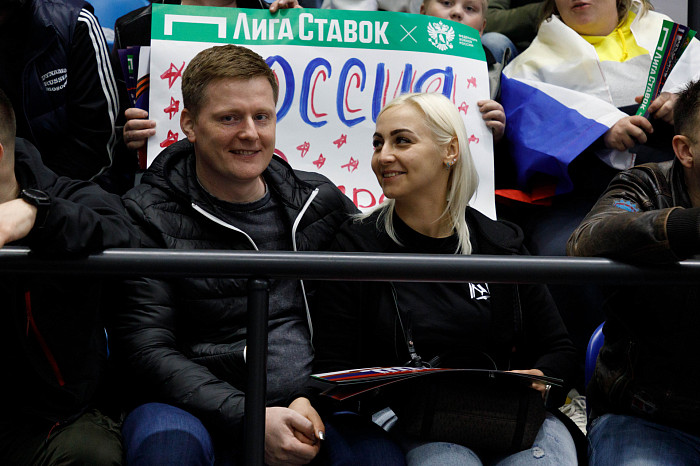 Фоторепортаж: как прошел матч между национальными сборными России и Беларуси