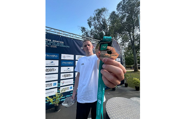 Туляк стал серебряным призером первенства Европы по плаванию на открытой воде