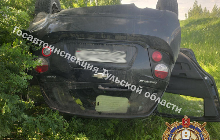 В Венёвском районе водитель иномарки потерял управление и слетел в кювет