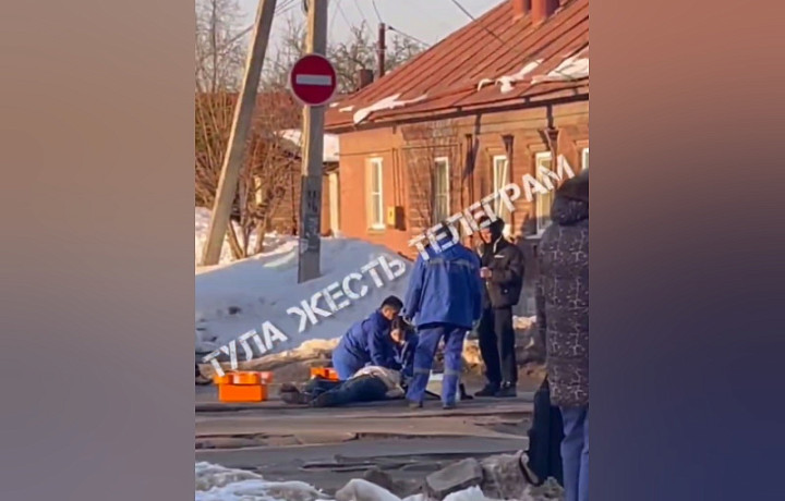 «Стало плохо, и упал»: туляк умер почти на трамвайных путях на улице Кауля