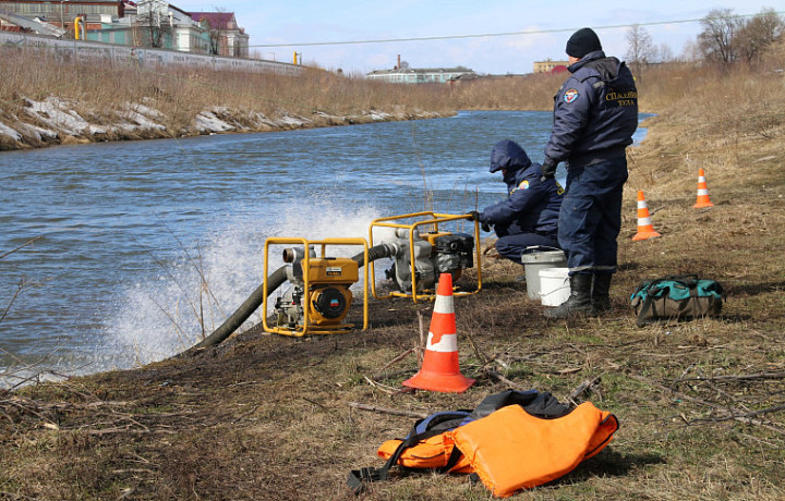 В Туле уровень воды на Упе поднялся еще на 55 сантиметров
