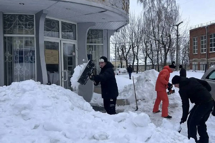 Туляки приняли участие в «Снежном субботнике»