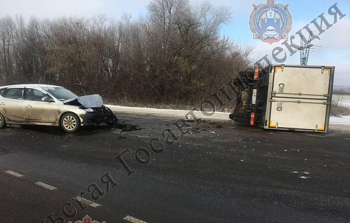 В Киреевском районе столкнулись ГАЗель и Hyundai