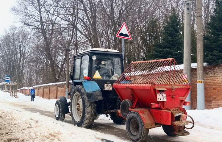 За сутки с улиц Тулы убрали около четырех тысяч кубометров снега