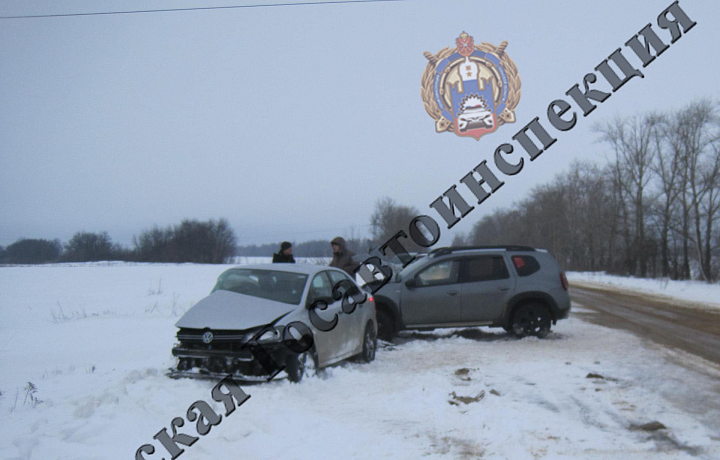 В Богородицком районе автоледи на Volkswagen Polo устроила ДТП и попала в больницу