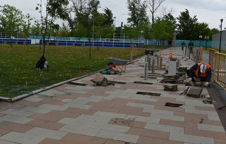 В Туле отремонтируют плитку на набережной и улице Металлистов