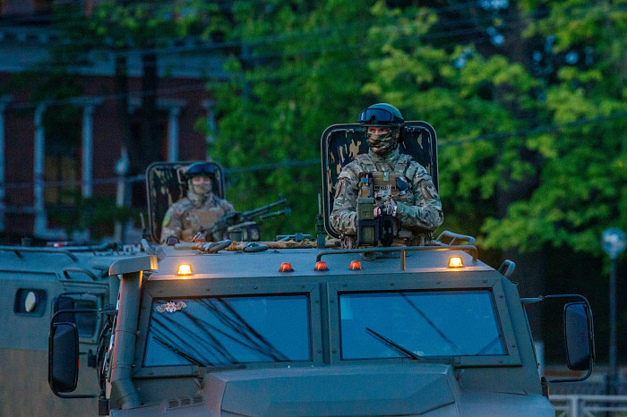 Фоторепортаж: в Туле прошла вторая репетиция Парада Победы