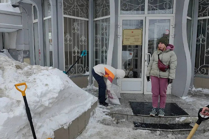 Туляки приняли участие в «Снежном субботнике»