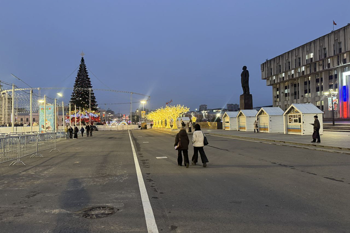 В Туле 1 декабря зажглась новогодняя иллюминация