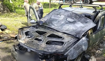 Легковой автомобиль сгорел в Ефремовском районе