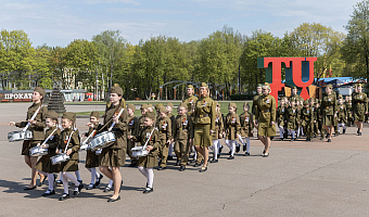 Первый парад дошкольников прошел в Туле в преддверии Дня Победы