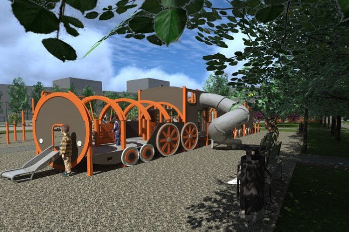 Тулякам показали, как будет выглядеть сквер «Встреча» после благоустройства