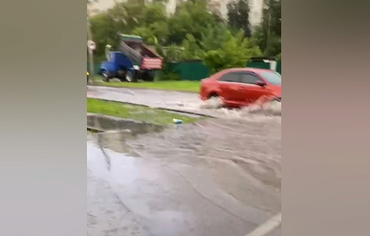 Улицы Тулы вновь затопило ливнями