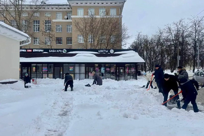 Туляки приняли участие в «Снежном субботнике»