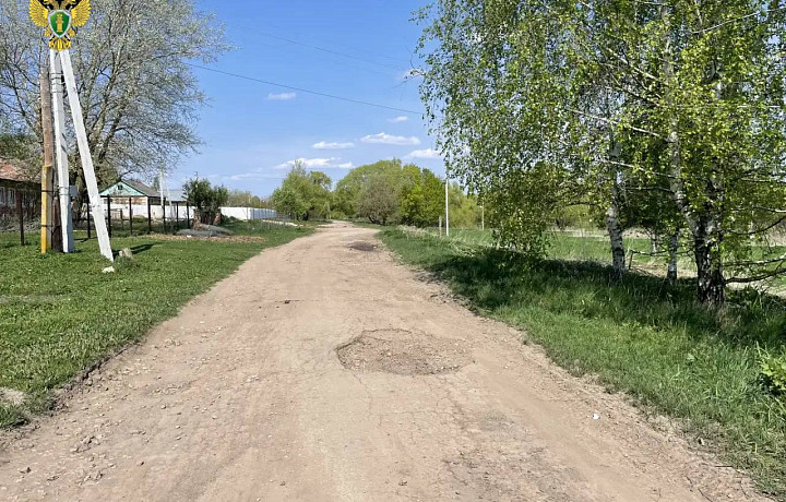 Прокуратура выявила в тульском селе опасный участок дороги