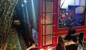 Огнеборцы спасли 12 человек на ночном пожаре в жилой многоэтажке в Туле