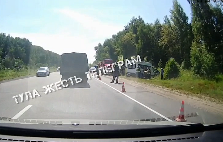 Туляки приняли учения спецслужб на трассе «Тула-Новомосковск» за ДТП с маршруткой