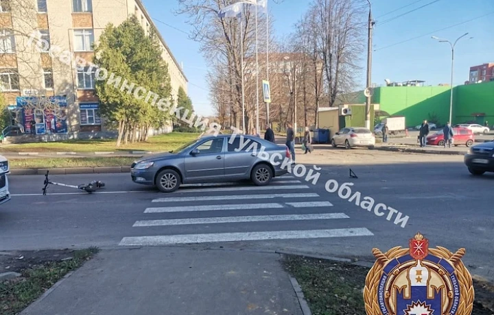 11-летний самокатчик попал в больницу после ДТП с иномаркой в Новомосковске