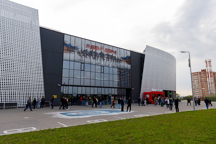 Фоторепортаж: как прошел матч между национальными сборными России и Беларуси